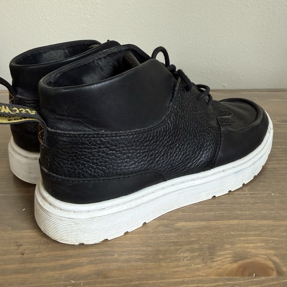 Dr. Martens Womens 7 Black Leather Jemima Kiltie Lace Up Chukka Boots Shoes - Picture 5 of 9